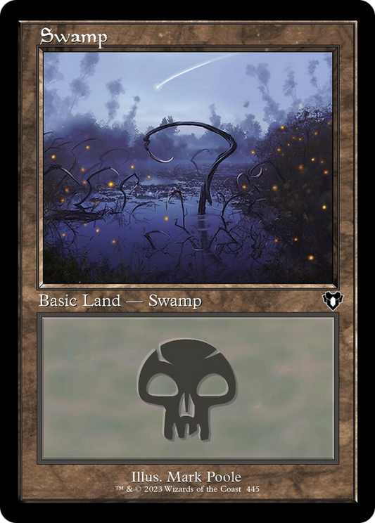 Swamp (445) (Retro) [Commander Masters] [Foil]