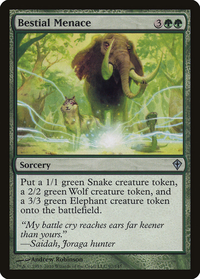 Bestial Menace [Worldwake] [Foil]