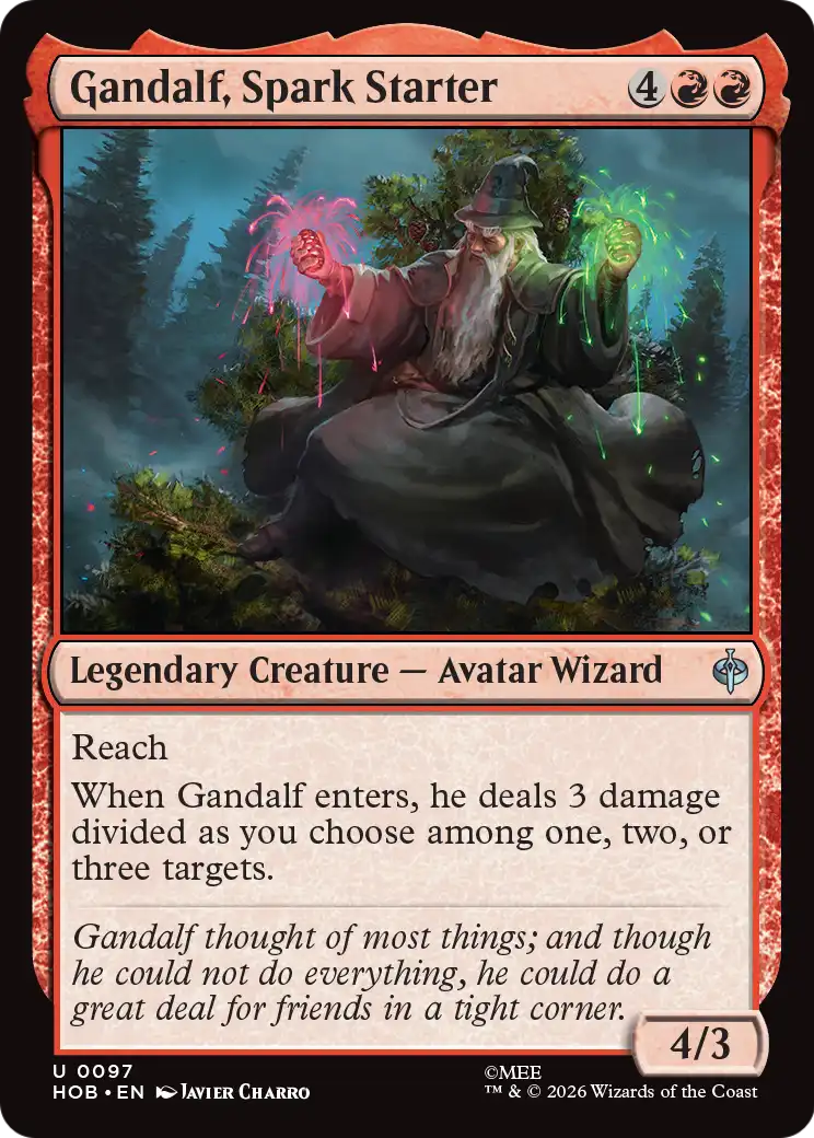 Gandalf, Spark Starter [The Hobbit] [Foil]