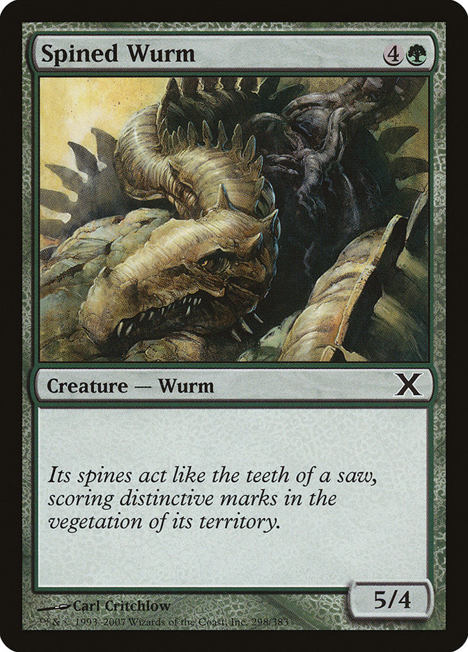 Spined Wurm [Tenth Edition] [Foil]
