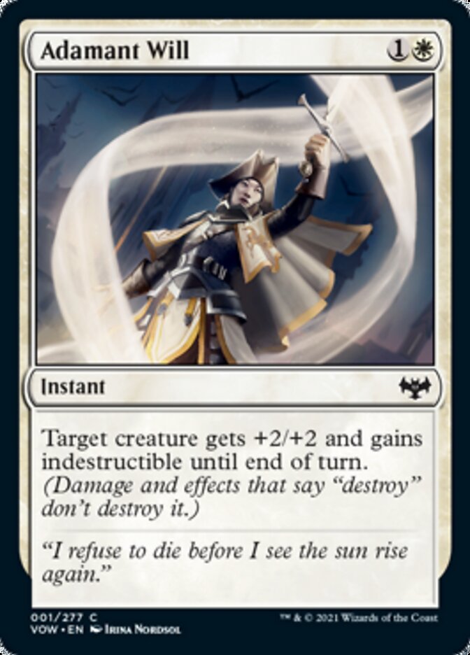 Adamant Will [Innistrad: Crimson Vow] [Foil]