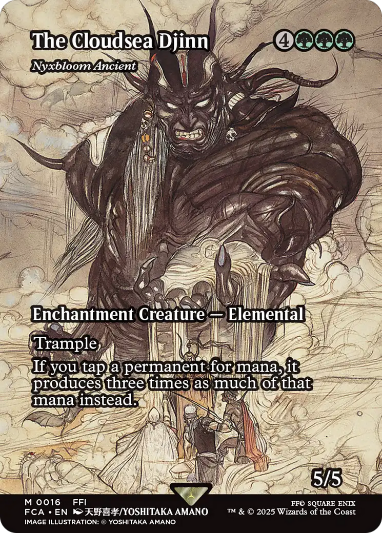The Cloudsea Djinn - Nyxbloom Ancient (Showcase) [FINAL FANTASY : Through the Ages] [Foil]