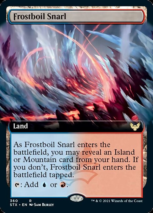 Frostboil Snarl (Extended Art) [Strixhaven: School of Mages] [Foil]