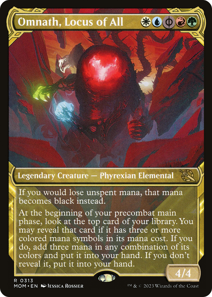 Omnath, Locus of All (Showcase Planar Booster Fun) [March of the Machine] [Foil]