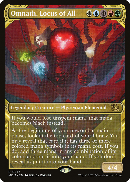 Omnath, Locus of All (Showcase Planar Booster Fun) [March of the Machine] [Foil]