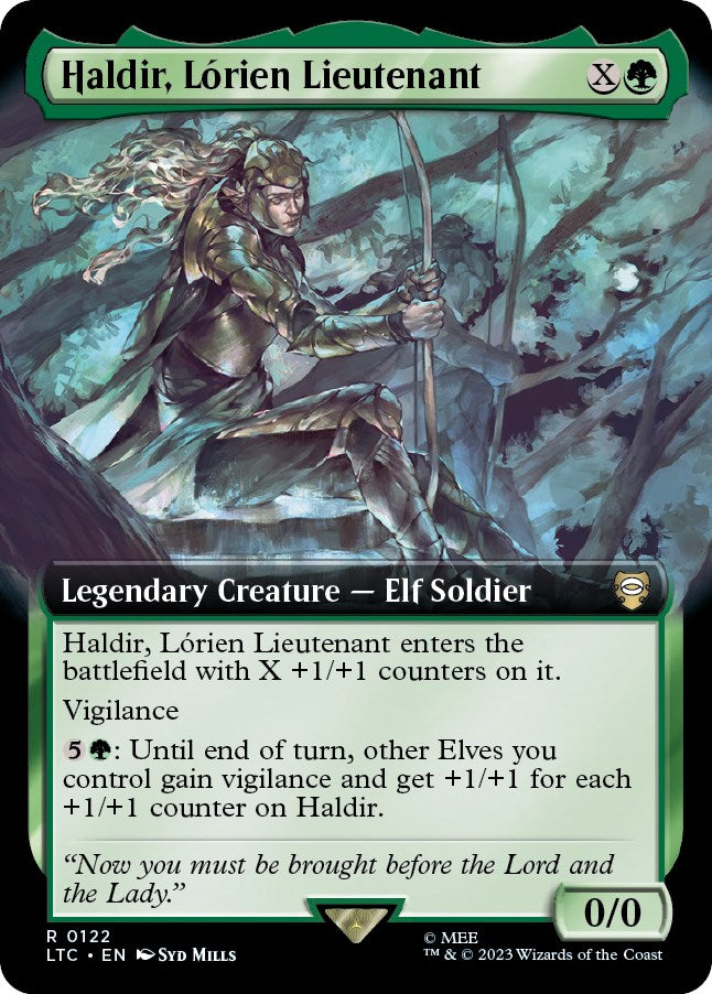 Haldir, Lorien Lieutenant (Extended Art) [The Lord of the Rings: Tales of Middle-Earth Commander] [Foil]