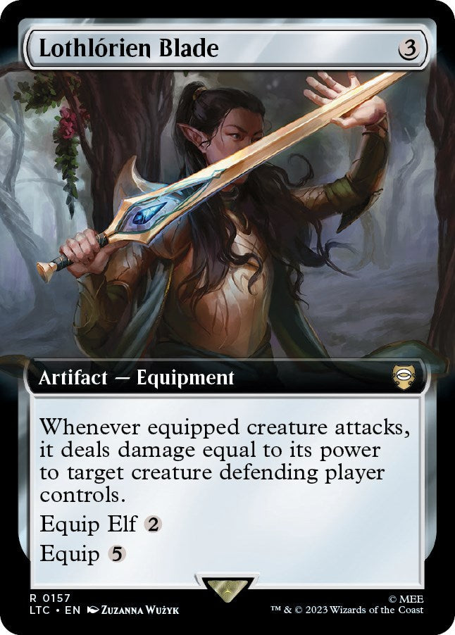Lothlorien Blade (Extended Art) [The Lord of the Rings: Tales of Middle-Earth Commander] [Foil]