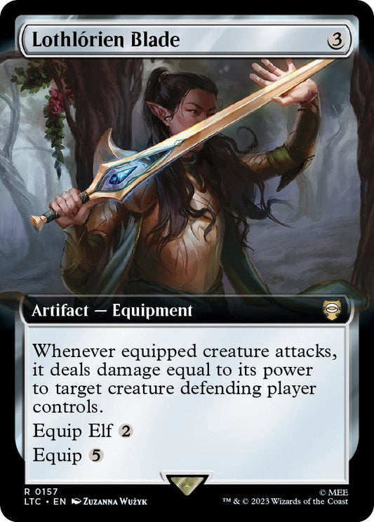 Lothlorien Blade (Extended Art) [The Lord of the Rings: Tales of Middle-Earth Commander] [Foil]