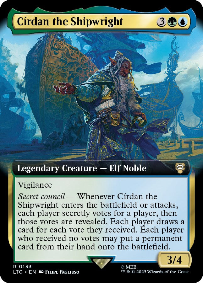 Cirdan the Shipwright (Extended Art) [The Lord of the Rings: Tales of Middle-Earth Commander] [Foil]