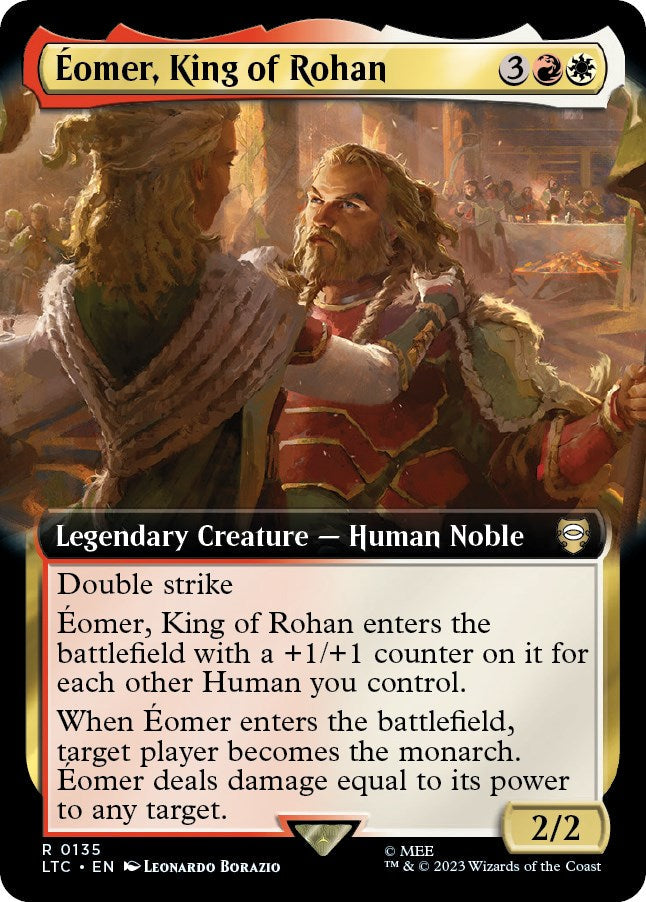 Eomer, King of Rohan (Extended Art) [The Lord of the Rings: Tales of Middle-Earth Commander] [Foil]