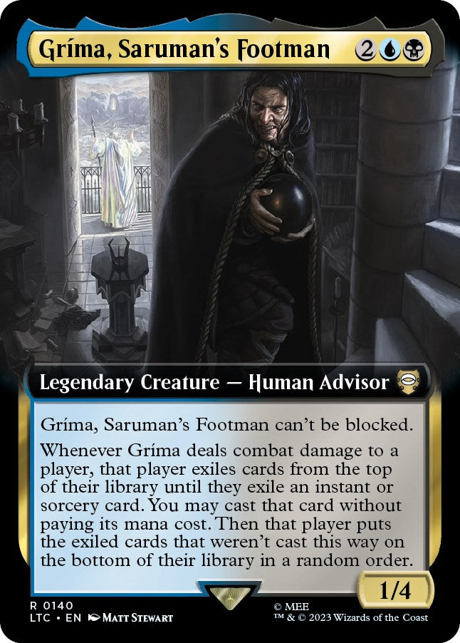 Grima, Saruman's Footman (Extended Art) [The Lord of the Rings: Tales of Middle-Earth Commander] [Foil]