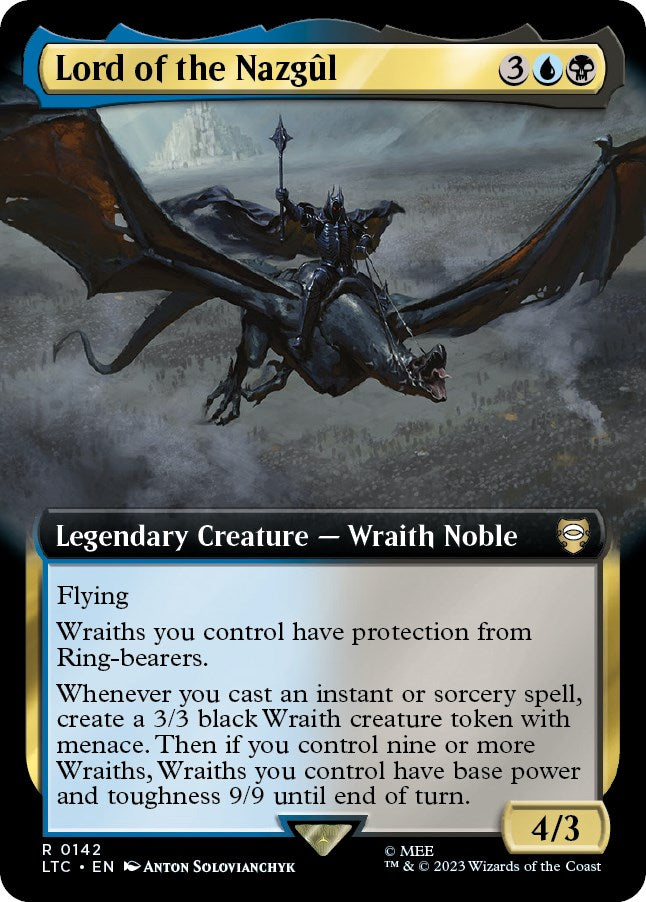 Lord of the Nazgul (Extended Art) [The Lord of the Rings: Tales of Middle-Earth Commander] [Foil]