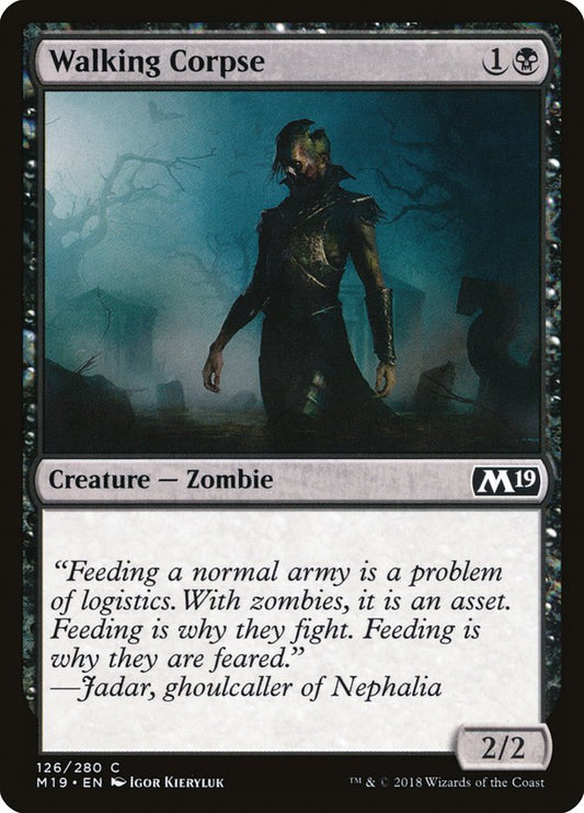 Walking Corpse [Core Set 2019] [Foil]