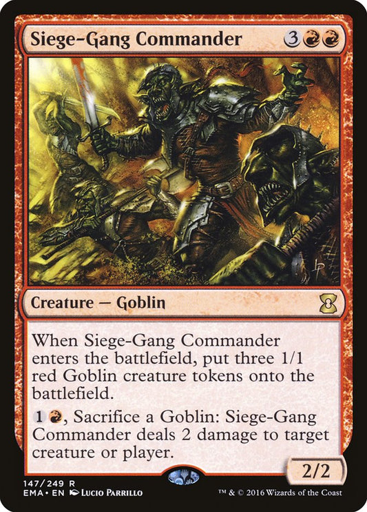 Siege-Gang Commander [Eternal Masters] [Foil]