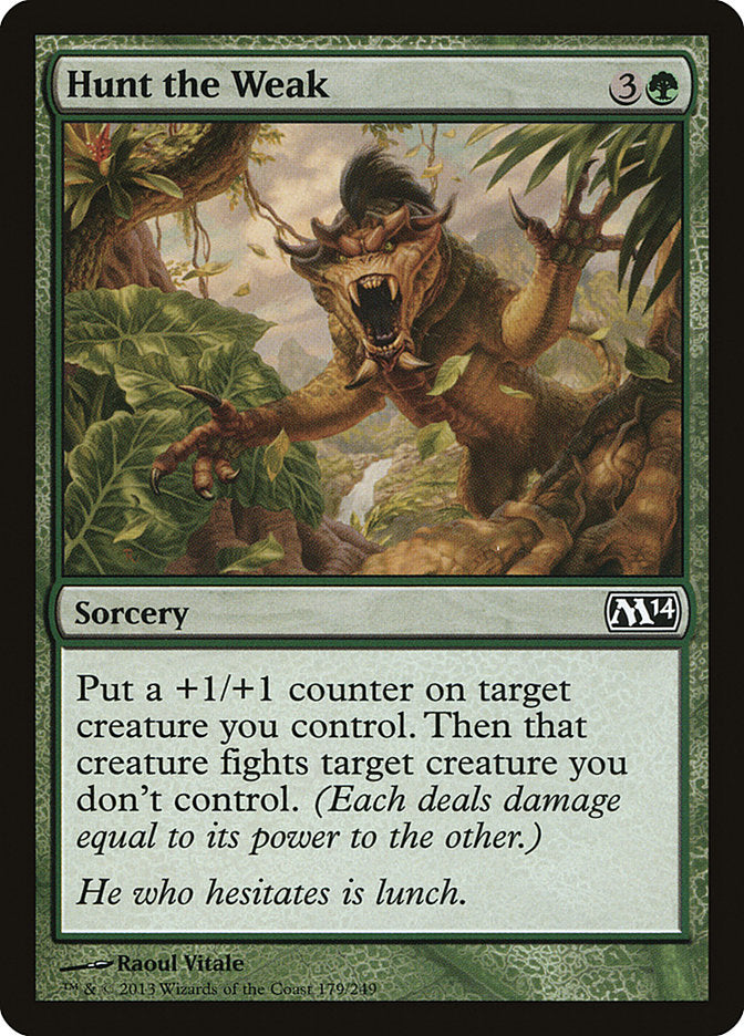 Hunt the Weak [Core Set 2014] [Foil]