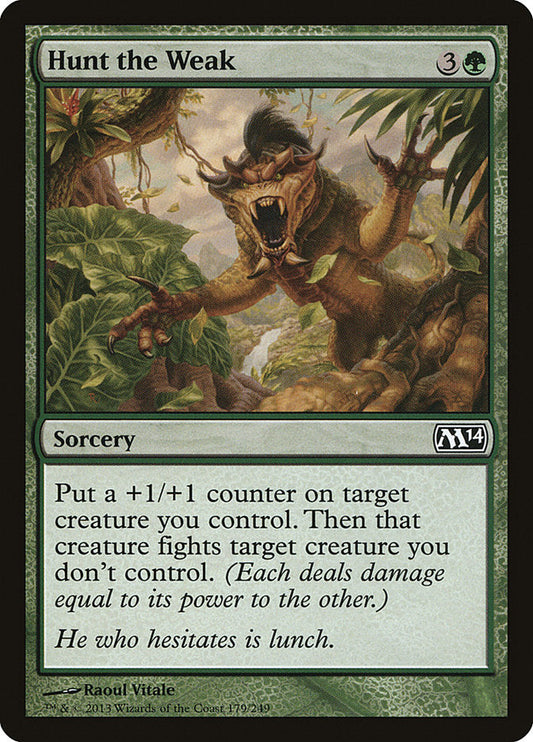 Hunt the Weak [Core Set 2014] [Foil]