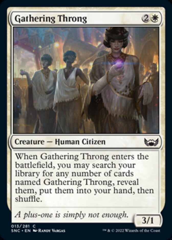 Gathering Throng [Streets of New Capenna] [Foil]