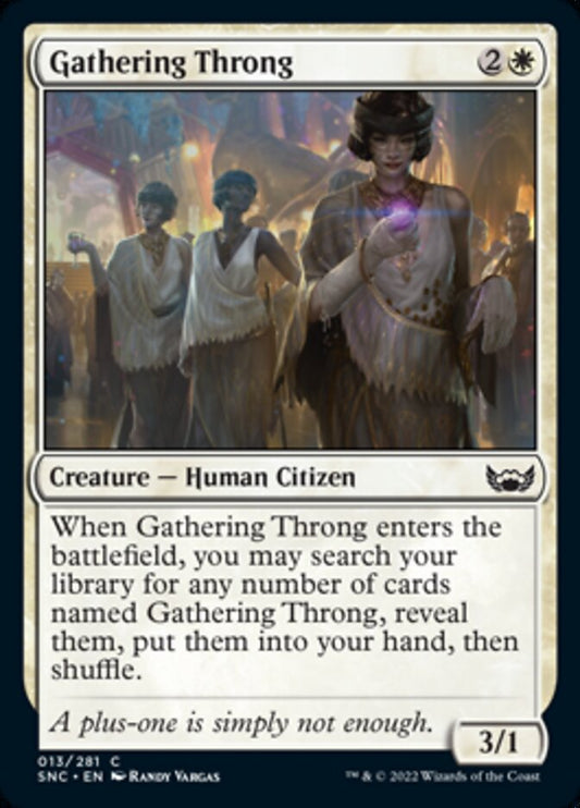 Gathering Throng [Streets of New Capenna] [Foil]