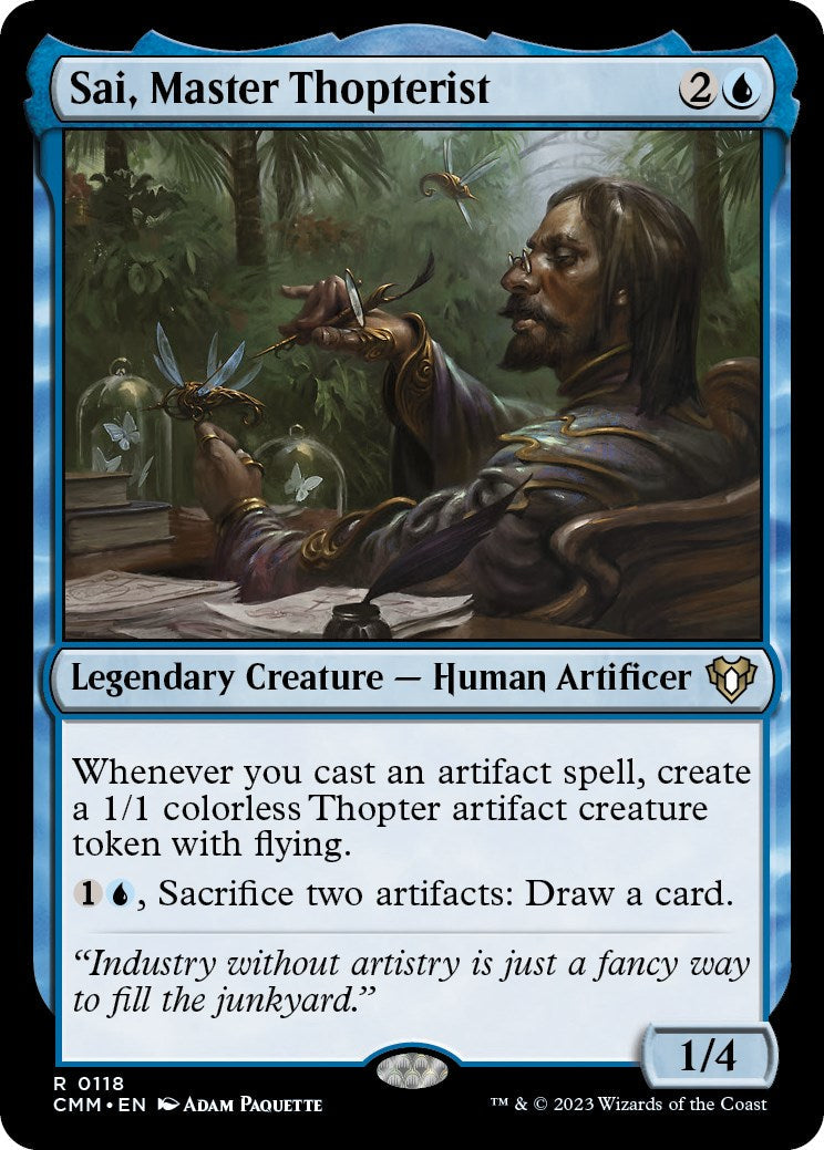 Sai, Master Thopterist [Commander Masters] [Foil]