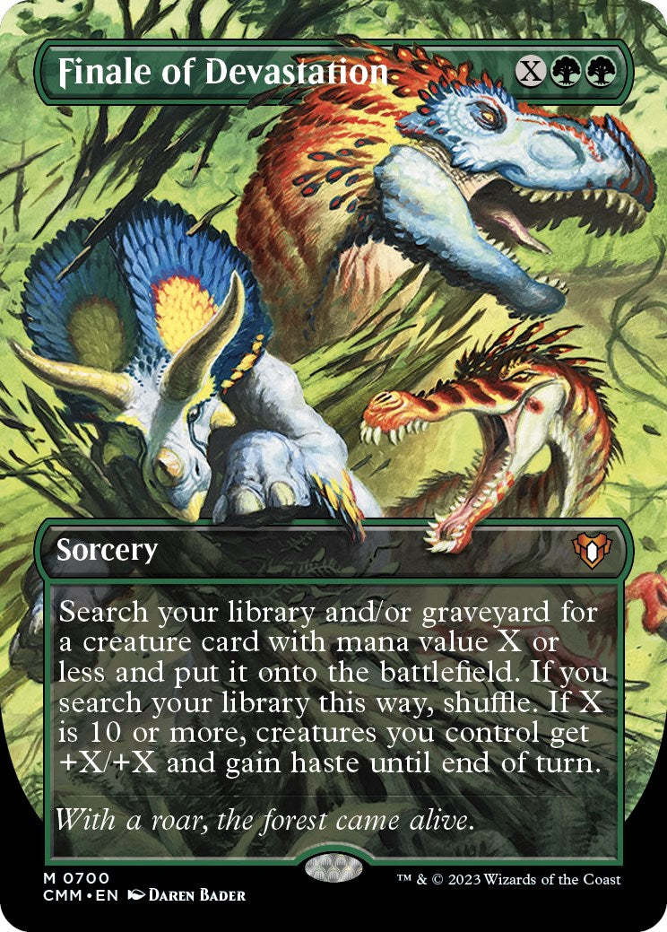 Finale of Devastation (Borderless Alternate Art) [Commander Masters] [Foil]