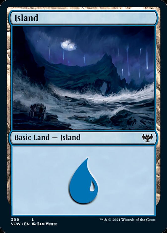 Island (399) [Innistrad: Crimson Vow] [Foil]