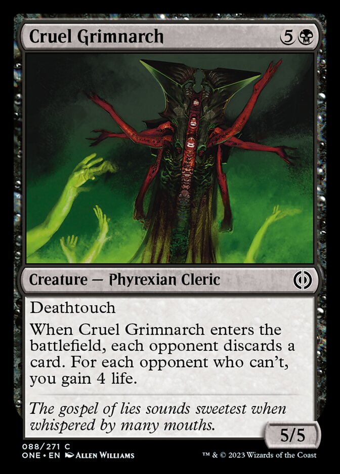 Cruel Grimnarch [Phyrexia: All Will Be One] [Foil]