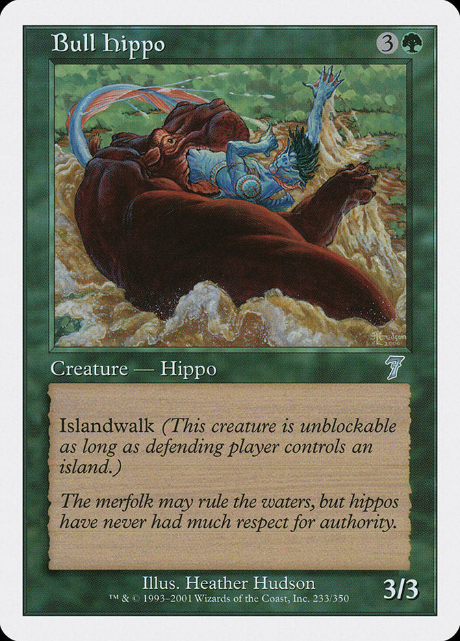 Bull Hippo [Seventh Edition] [Foil]