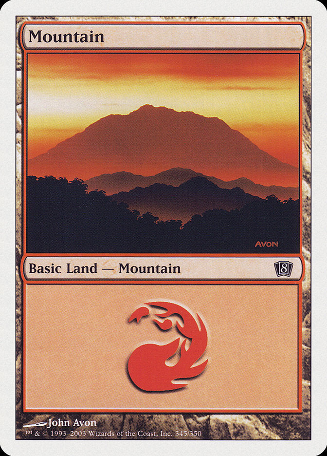 Mountain (345) [Eighth Edition] [Foil]