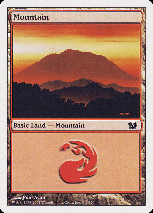 Mountain (345) [Eighth Edition] [Foil]