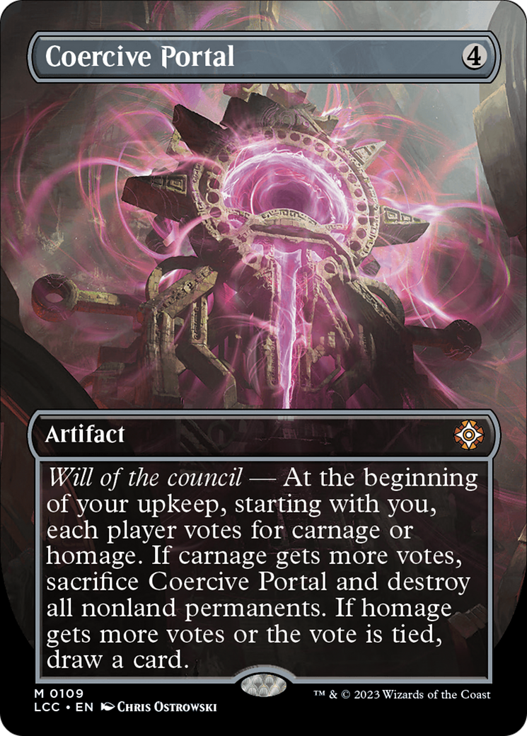 Coercive Portal (Borderless) [The Lost Caverns of Ixalan Commander] [Foil]
