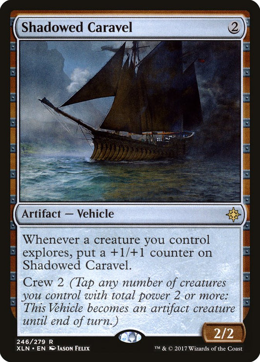 Shadowed Caravel [Ixalan] [Foil]