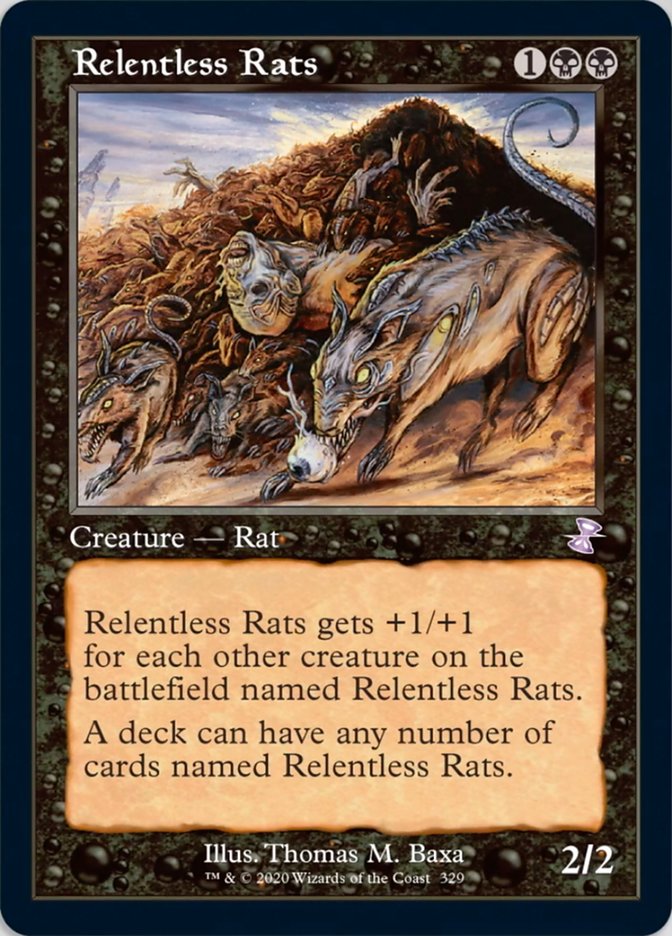 Relentless Rats (Timeshifted) [Time Spiral Remastered] [Foil]