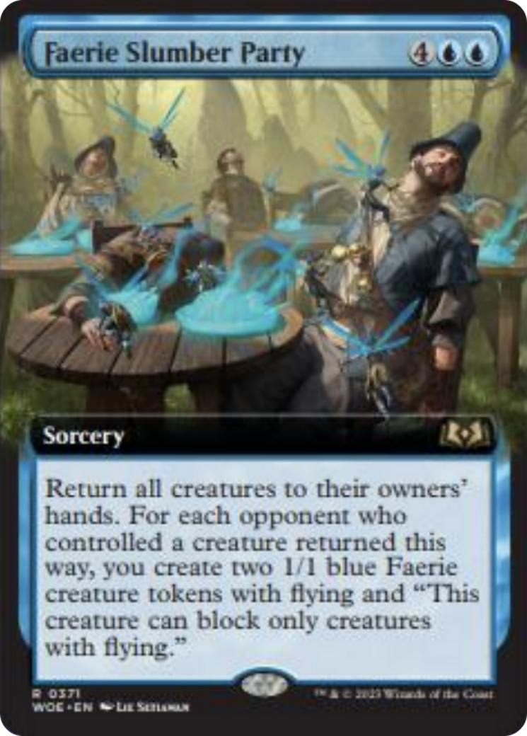 Faerie Slumber Party (Extended Art) [Wilds of Eldraine] [Foil]