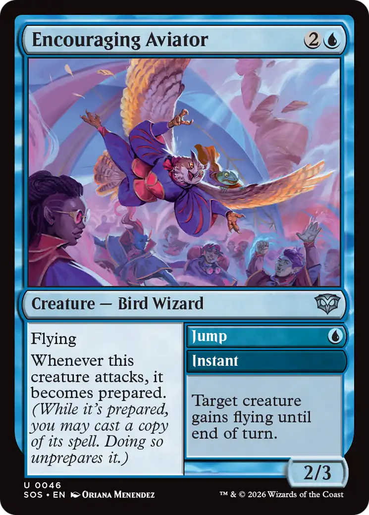 Encouraging Aviator [Secrets of Strixhaven] [Foil]