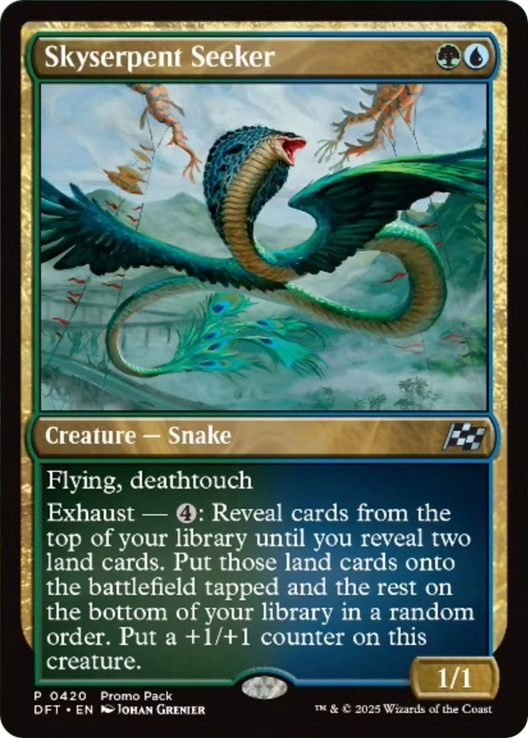 Skyserpent Seeker (Promo Pack) [Aetherdrift Promos] [Foil]