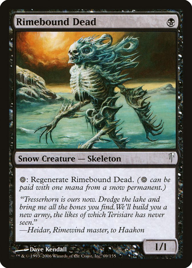 Rimebound Dead [Coldsnap] [Foil]
