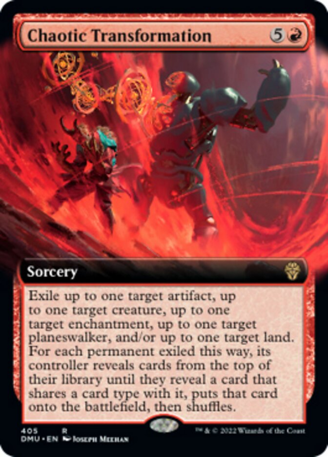 Chaotic Transformation (Extended Art) [Dominaria United] [Foil]