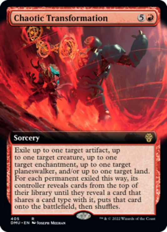 Chaotic Transformation (Extended Art) [Dominaria United] [Foil]