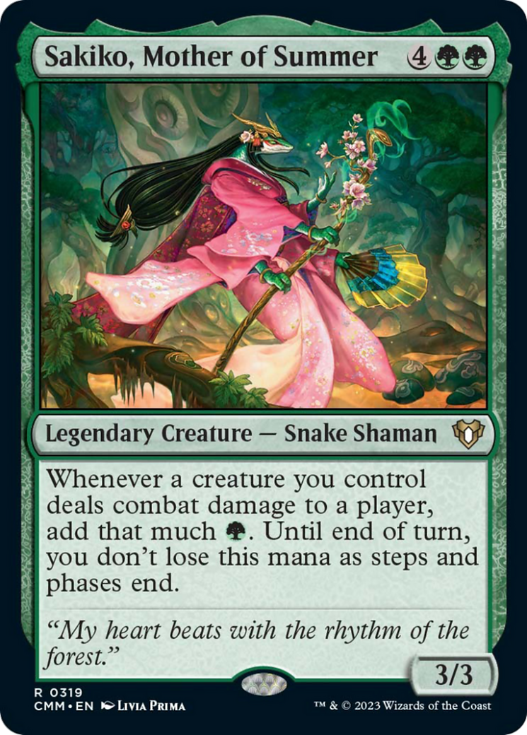 Sakiko, Mother of Summer [Commander Masters] [Foil]