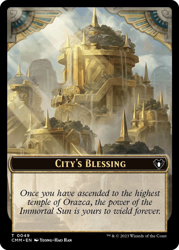 City's Blessing // Drake Double-Sided Token [Commander Masters Tokens] [Foil]