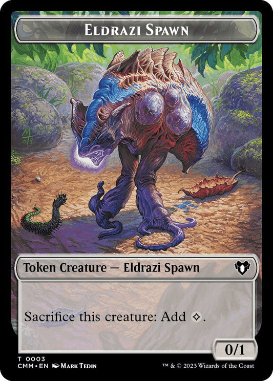 Eldrazi Spawn // Drake Double-Sided Token [Commander Masters Tokens] [Foil]