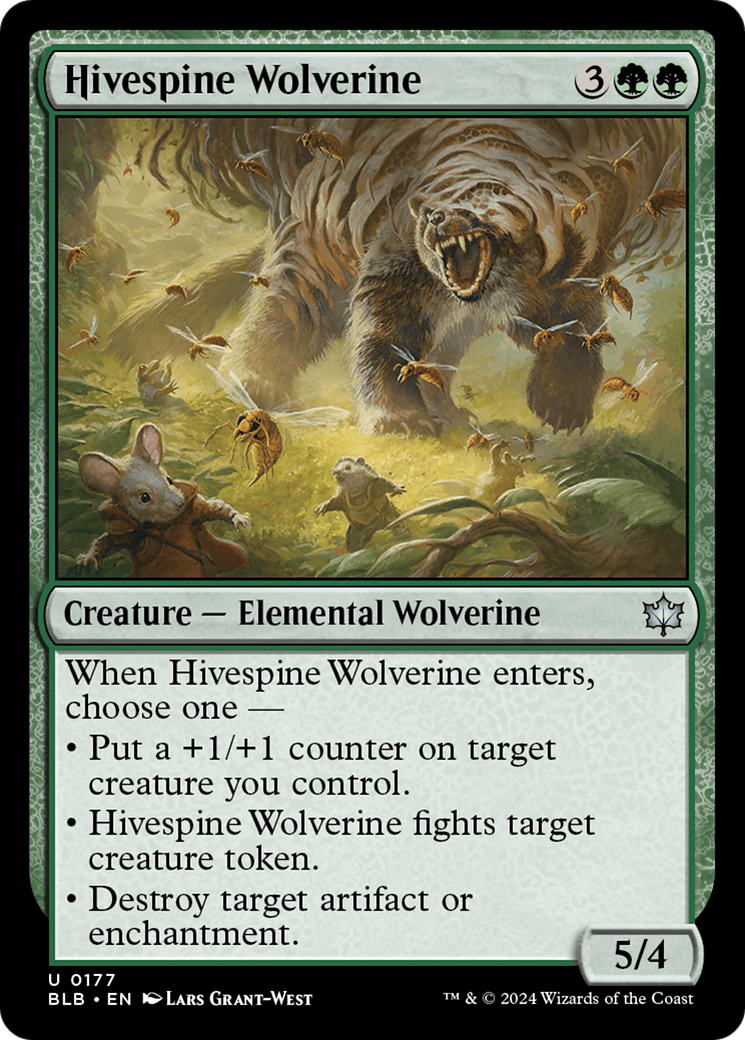 Hivespine Wolverine [Bloomburrow] [Foil]