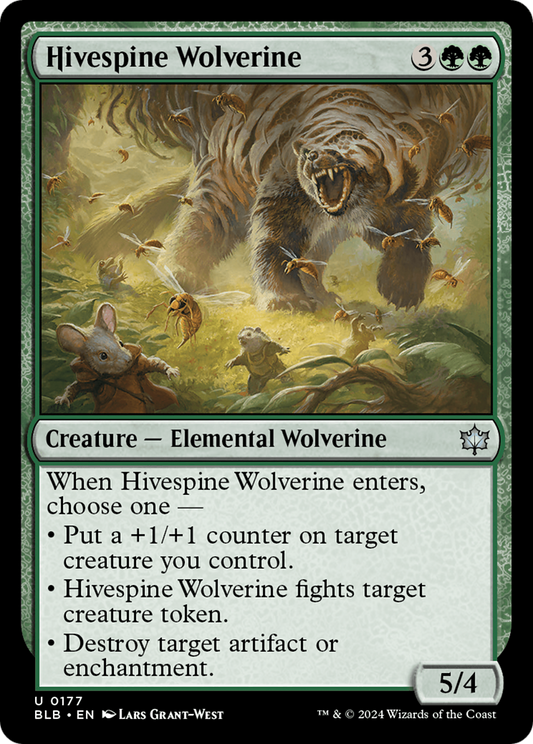 Hivespine Wolverine [Bloomburrow] [Foil]