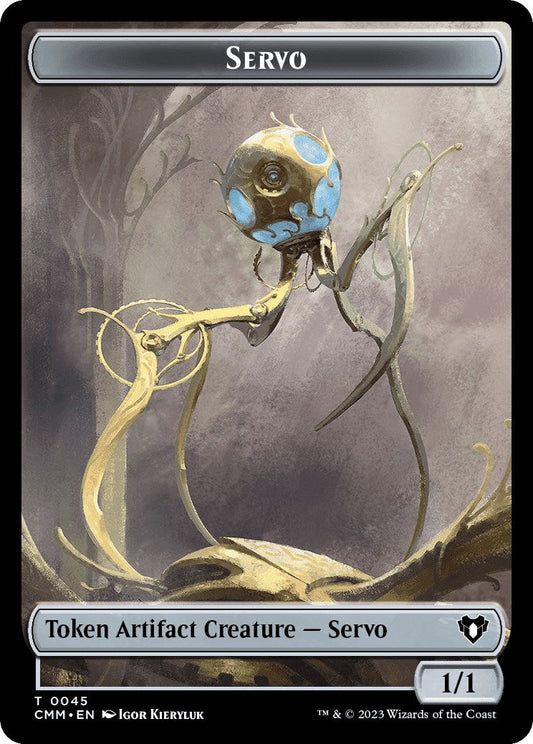 Servo // Thrull Double-Sided Token [Commander Masters Tokens] [Foil]