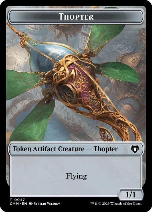 Thopter // Myr Double-Sided Token [Commander Masters Tokens] [Foil]