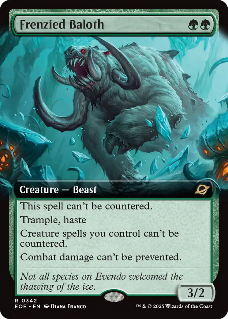 Frenzied Baloth (Extended Art) [Edge of Eternities] [Foil]