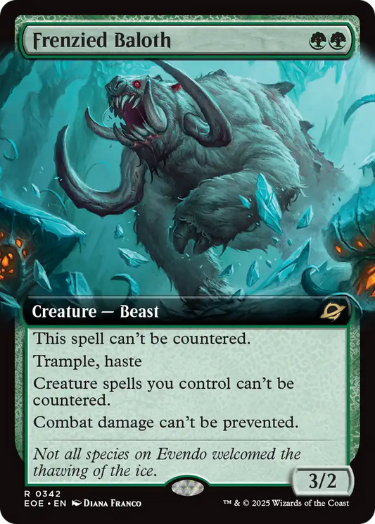 Frenzied Baloth (Extended Art) [Edge of Eternities] [Foil]