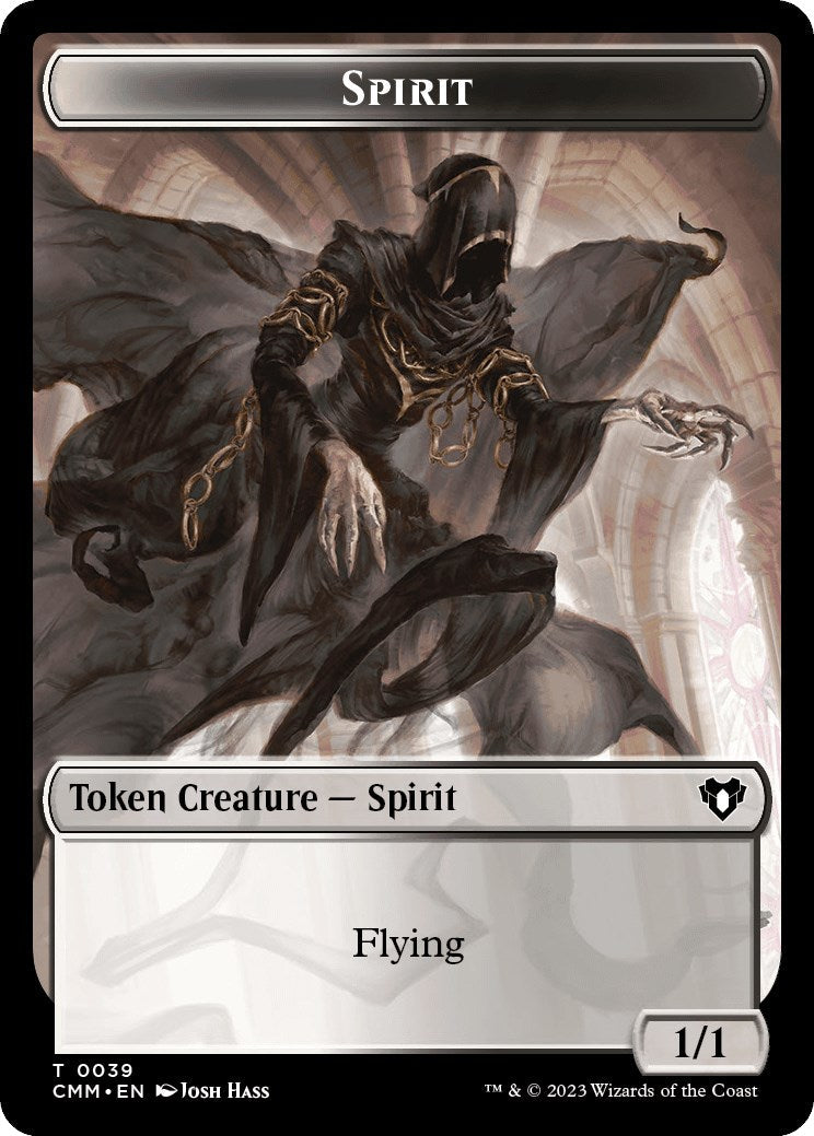 Spirit (0039) // Assassin Double-Sided Token [Commander Masters Tokens] [Foil]