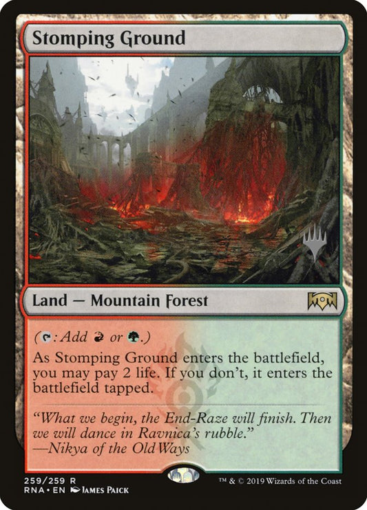 Stomping Ground (Promo Pack) [Ravnica Allegiance Promos] [Foil]