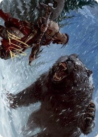 Blizzard Brawl Art Card (Gold-Stamped Signature) [Kaldheim Art Series] [Foil]